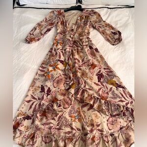 Floral wrap dress